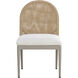 Calandri Greige / Louis Cream Outdoor Dining Chair in Natural / Louis Cream, Set Of 2